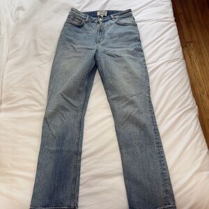 Reformation Cynthia Stretch High Rise Straight Jeans